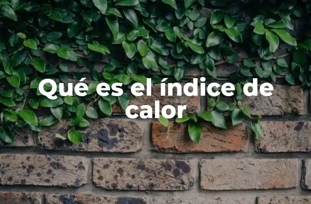Qué es el Índice de Calor