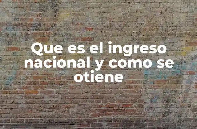 Diferencias entre ingreso nacional y otros indicadores económicos