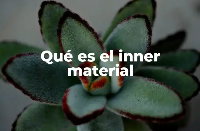 Qué es el Inner Material