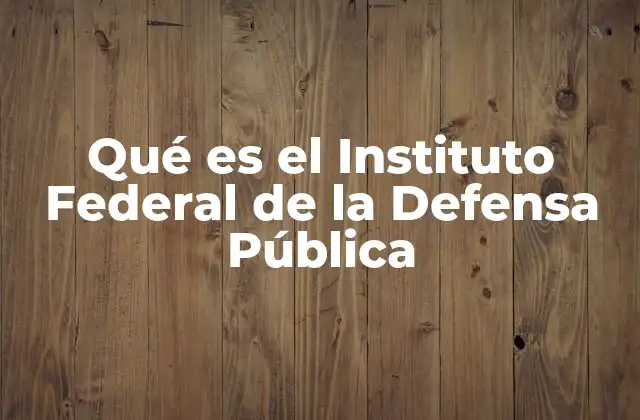 Qué es el Instituto Federal de la Defensa Pública 2 La importancia del acceso a la justicia en México