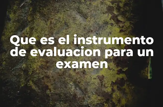 Componentes esenciales de un instrumento de evaluación