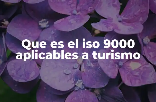 Que es el Iso 9000 Aplicables a Turismo 2 La importancia de la gestión de calidad en el turismo
