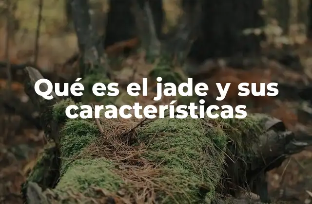 Qué es el Jade y Sus Características