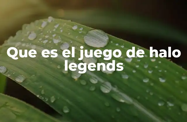 Que es el Juego de Halo Legends
