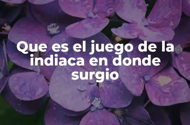 Origen y evolución del juego de la indiaca