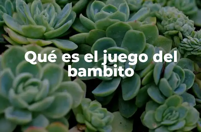 Qué es el Juego Del Bambito