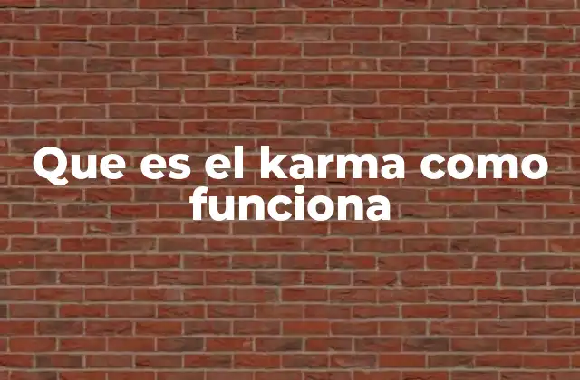 Que es el Karma como Funciona