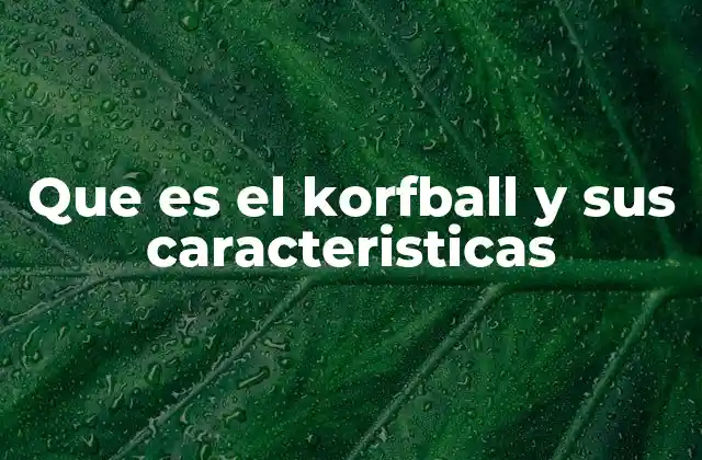 Que es el Korfball y Sus Caracteristicas 2 El korfball como símbolo de equidad y cooperación
