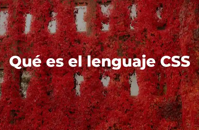 Qué es el Lenguaje Css