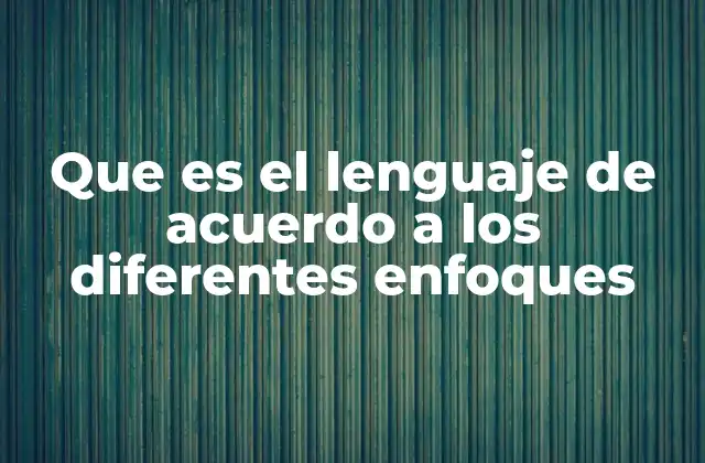 El lenguaje como fenómeno multidisciplinario
