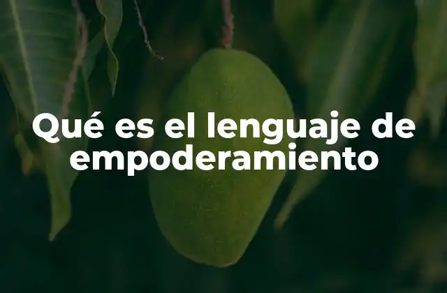 Qué es el Lenguaje de Empoderamiento
