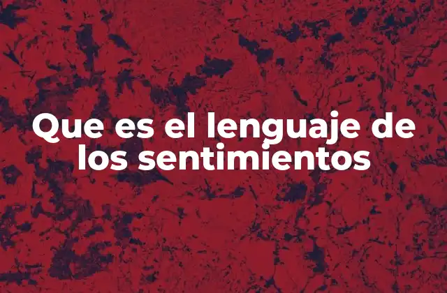 Cómo se manifiesta el lenguaje de los sentimientos en la vida diaria