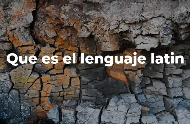 Que es el Lenguaje Latin