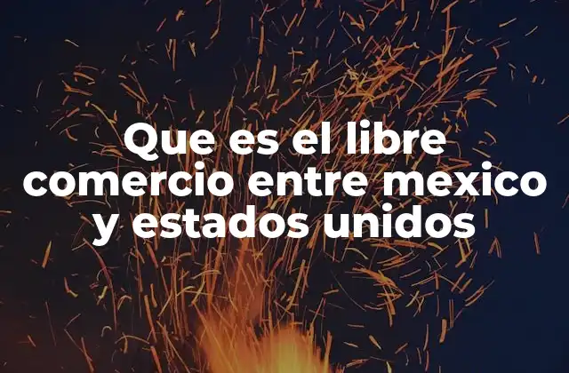 Que es el Libre Comercio entre Mexico y Estados Unidos