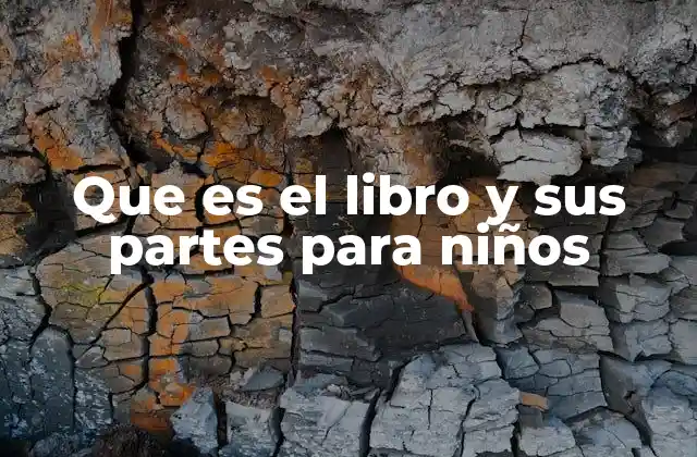 Que es el Libro y Sus Partes para Niños