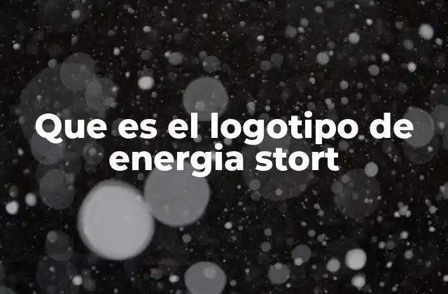 Que es el Logotipo de Energia Stort