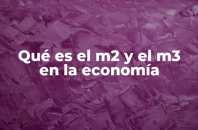 Qué es el M2 y el M3 en la Economía