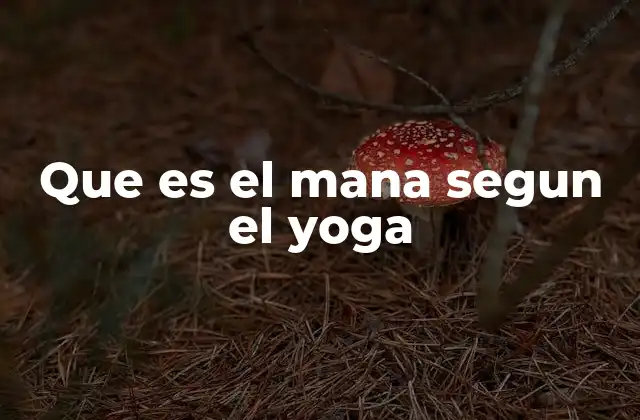 Que es el Mana Segun el Yoga