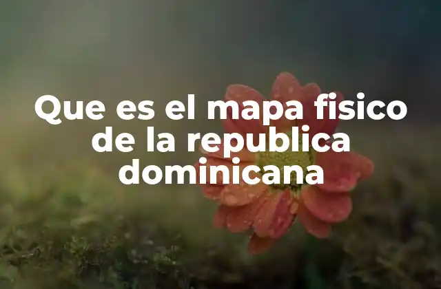 Que es el Mapa Fisico de la Republica Dominicana