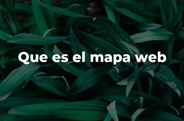 Que es el Mapa Web