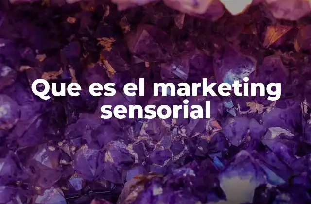 Que es el Marketing Sensorial