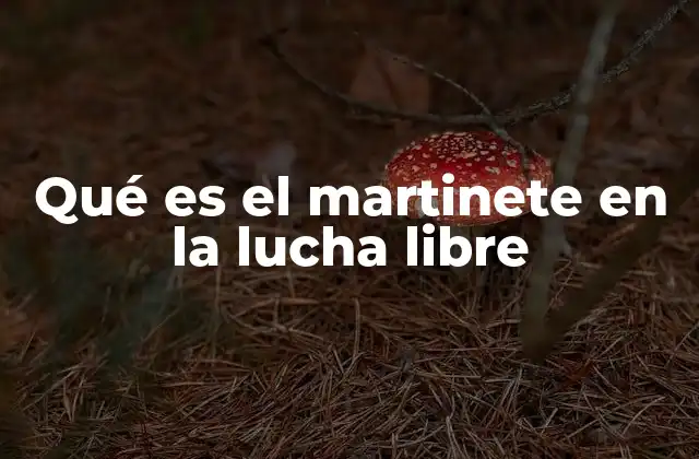 Qué es el Martinete en la Lucha Libre
