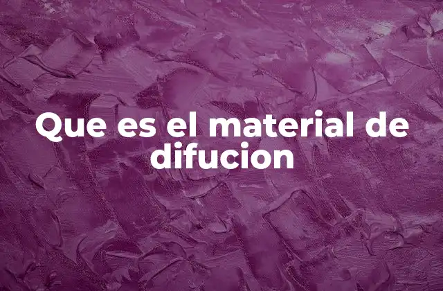 Tipos y formas de material de difusión