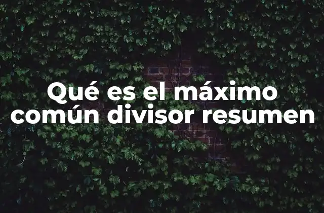Qué es el Máximo Común Divisor Resumen 2 ¿Cómo se aplica el máximo común divisor en la vida cotidiana?