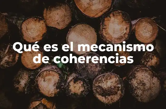 Qué es el Mecanismo de Coherencias