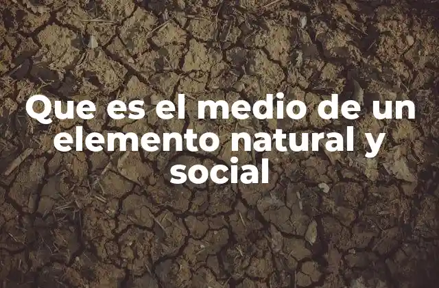 La interacción entre factores naturales y sociales en el entorno