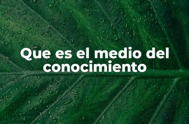 El papel de los medios en la evolución del conocimiento