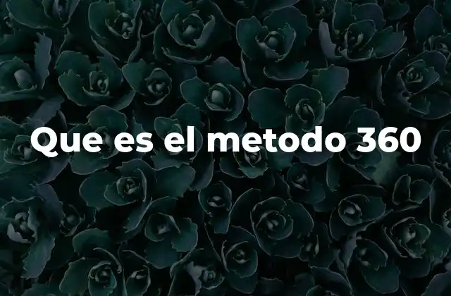 Que es el Metodo 360