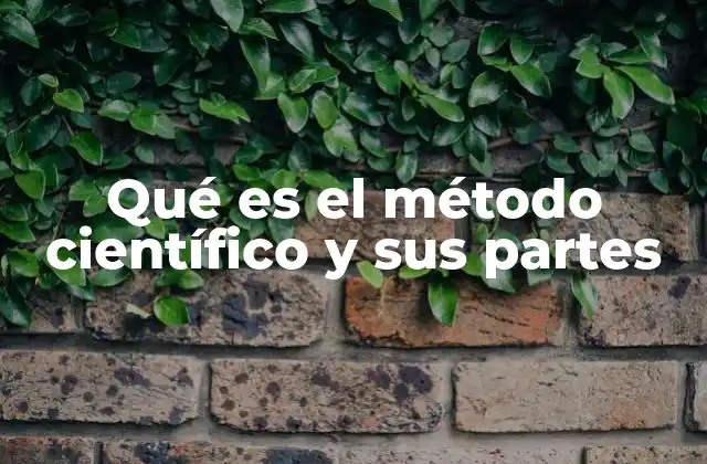 Qué es el Método Científico y Sus Partes