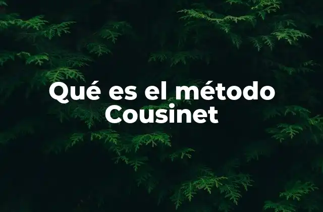 Qué es el Método Cousinet