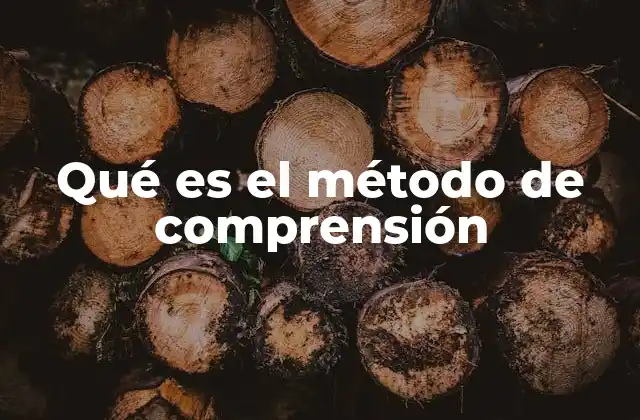 Qué es el Método de Comprensión