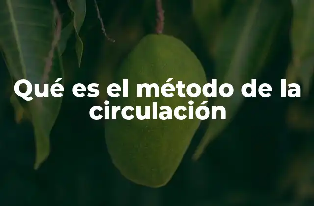 Qué es el Método de la Circulación