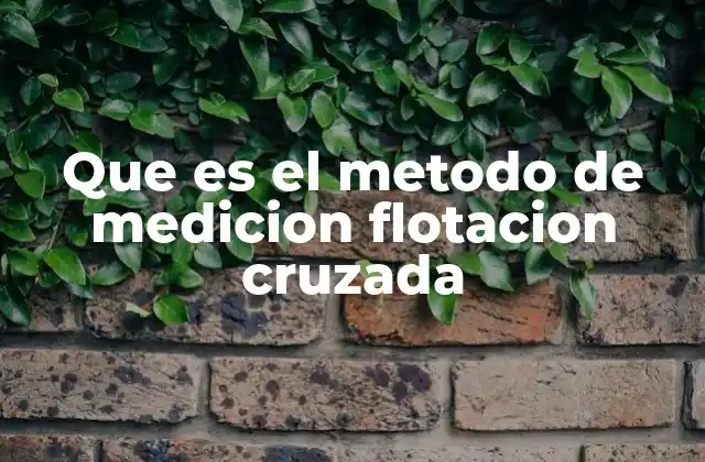 Que es el Metodo de Medicion Flotacion Cruzada 2 Aplicaciones prácticas de la medición por flotación cruzada