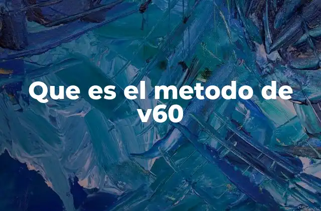 Que es el Metodo de V60