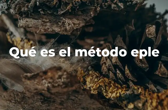 Qué es el Método Eple