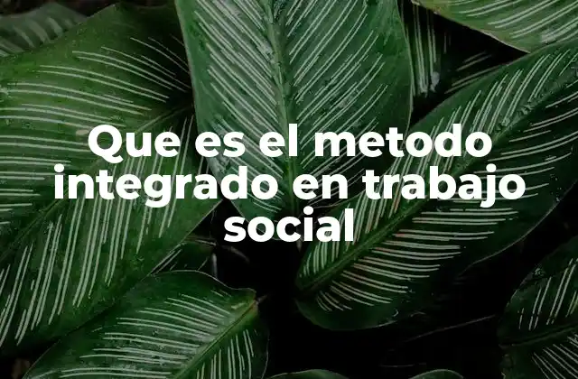El enfoque multidimensional en el trabajo social