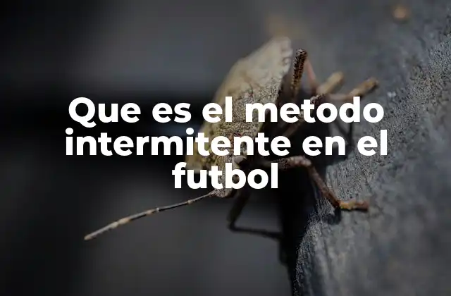 La importancia del método intermitente en la preparación fútbolística