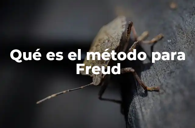 Qué es el Método para Freud