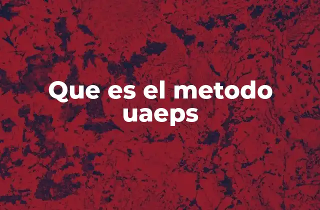 Que es el Metodo Uaeps
