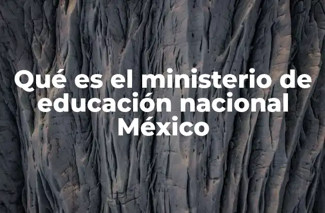 Qué es el Ministerio de Educación Nacional México 2 La importancia del Ministerio de Educación en la sociedad mexicana