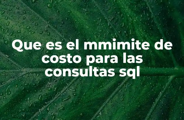 El impacto del enfoque de costo en el rendimiento de las bases de datos
