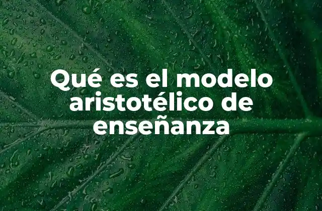 Qué es el Modelo Aristotélico de Enseñanza 2 La influencia del pensamiento aristotélico en la educación tradicional