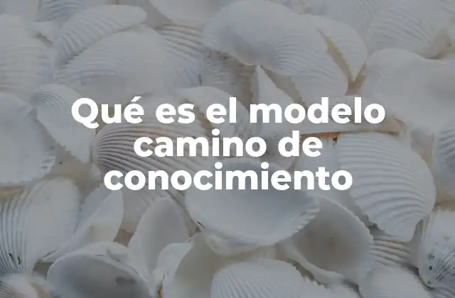 Qué es el Modelo Camino de Conocimiento