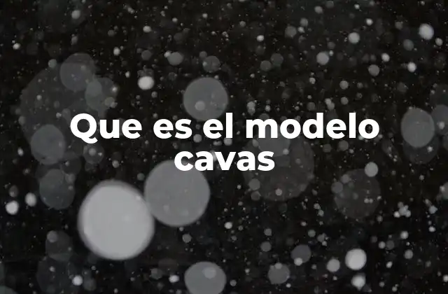 Que es el Modelo Cavas