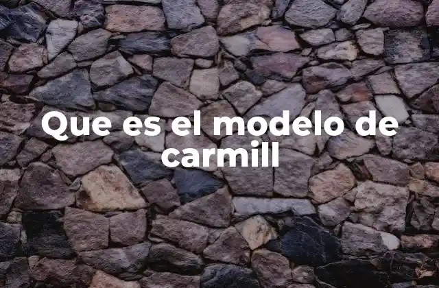 Que es el Modelo de Carmill