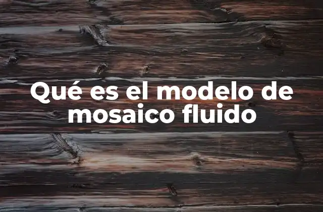 Qué es el Modelo de Mosaico Fluido